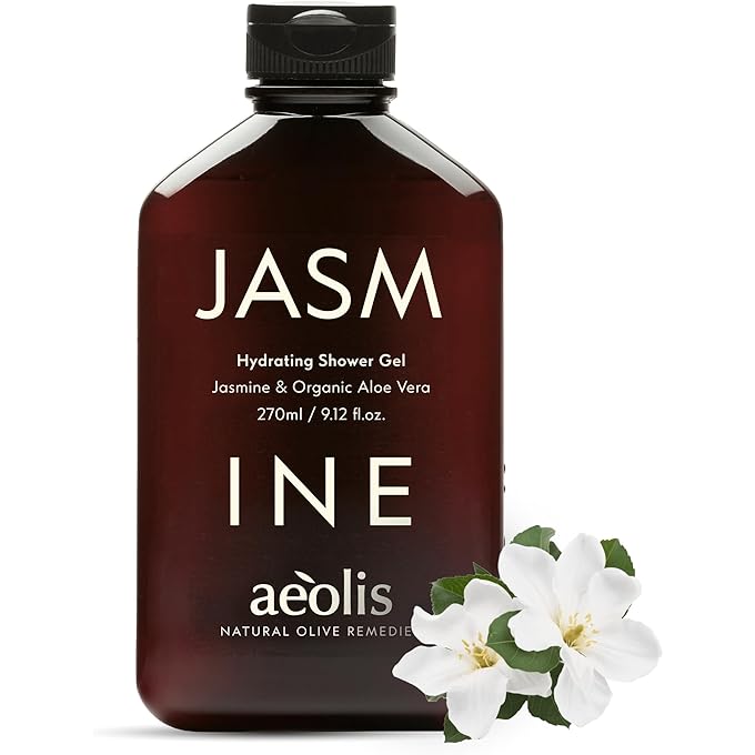 Aeolis Hydrating Body Wash with Jasmine & Organic Aloe Vera, Moisturizing Shower Gel (250ml) - Image 1